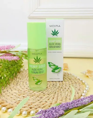 Suero serum mist  de semilla de cáñamo de Aloe vera MOIRA