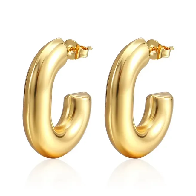 Argollas de acero inoxidable para dama