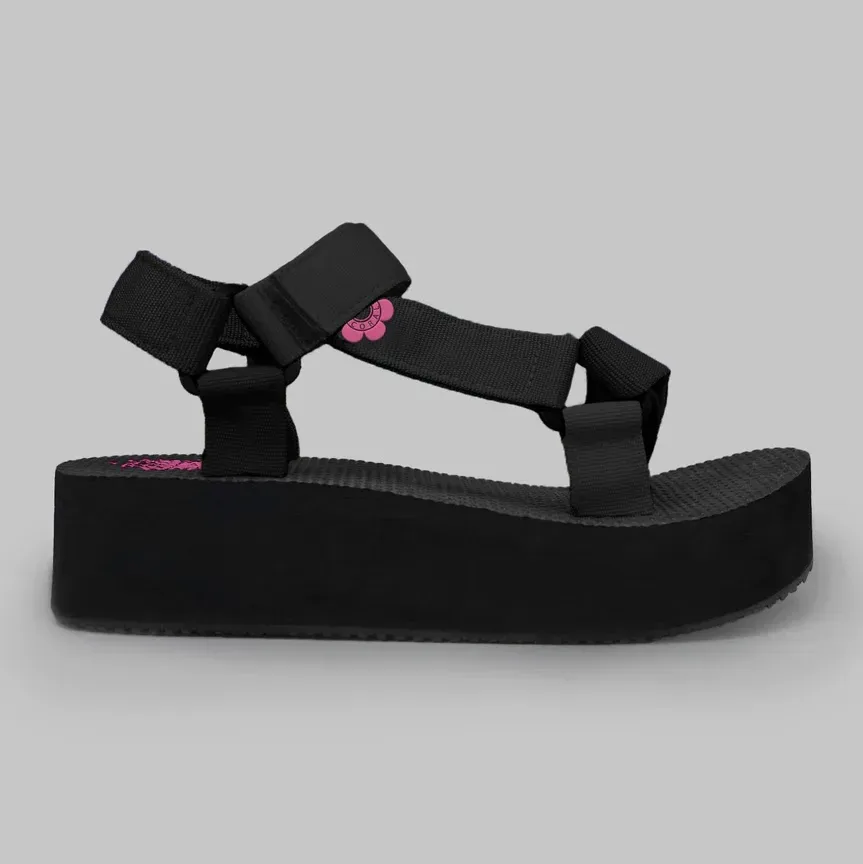 Sandalias Coral CLIFF 4 BLACK TEX para dama