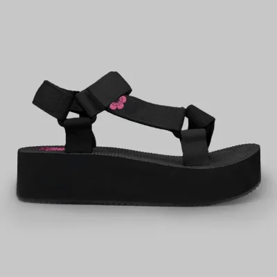 Sandalias Coral CLIFF 4 BLACK TEX para dama