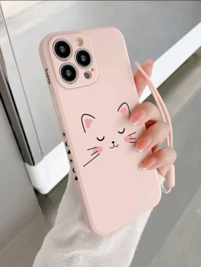 Funda para celular con diseño de gato
