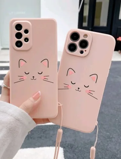 Funda para celular con diseño de gato