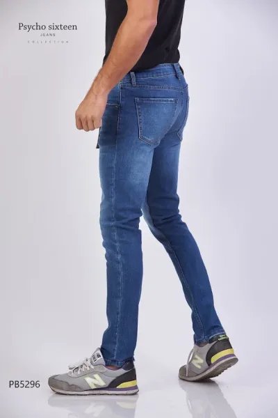 Jeans PSYCHO SIXTEEN para caballero Slim Fit PB5296 color azul