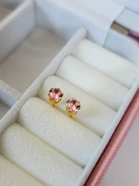 Aretes para dama de acero inoxidable