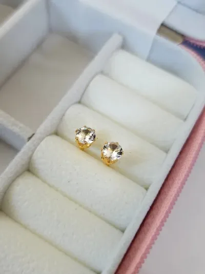 Aretes para dama de acero inoxidable