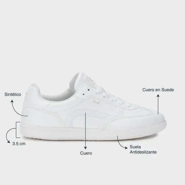 Tenis Coral Emporia All White para dama