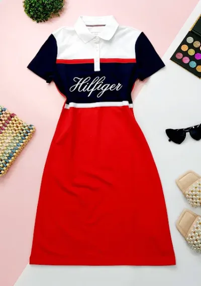 Vestido Tommy hilfiger  para dama diseño a rayas