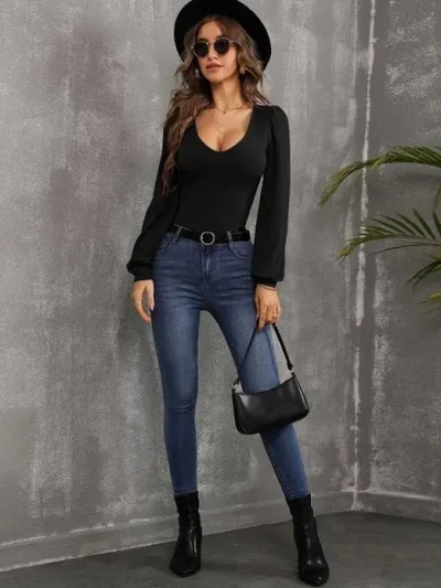 Blusa para dama color negro
