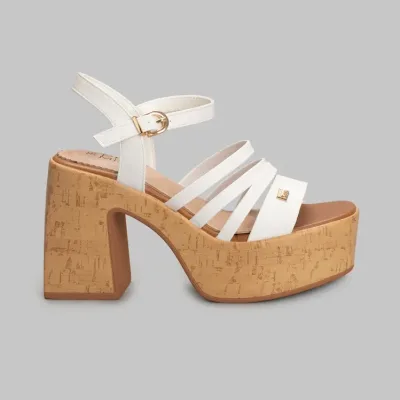 Sandalias Promise Festa White para dama