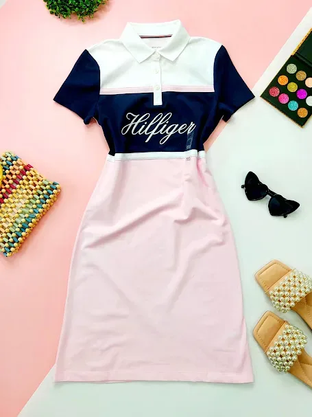 Vestido Tommy hilfiger  para dama diseño a rayas