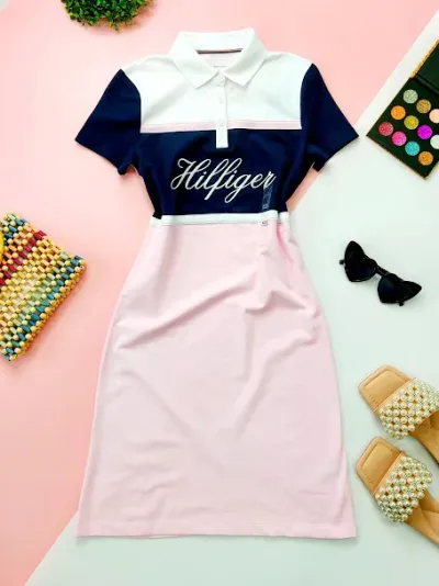 Vestido Tommy hilfiger  para dama diseño a rayas