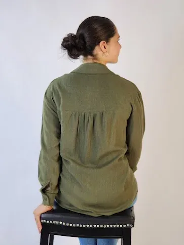 Camisa para dama color verde