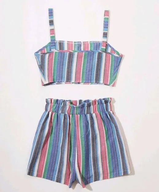 Conjunto para dama diseño a rayas