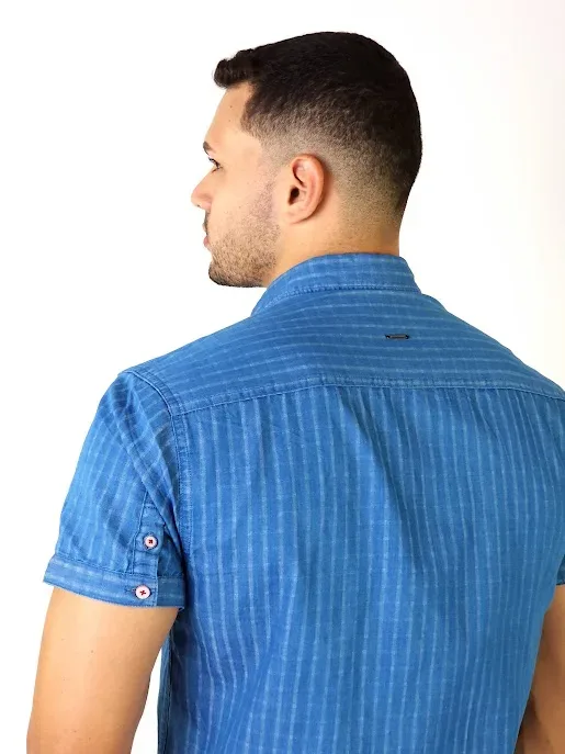 Camisa Hummer para caballero color azul claro