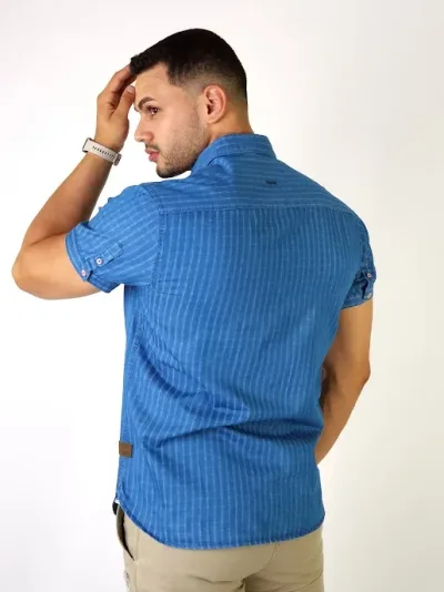 Camisa Hummer para caballero color azul claro
