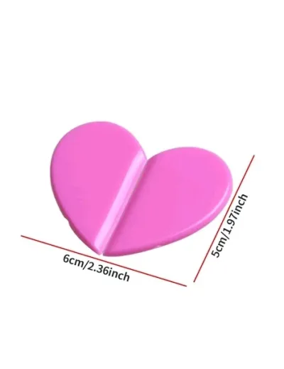 Pegatina para coche con diseño de corazón color fucsia