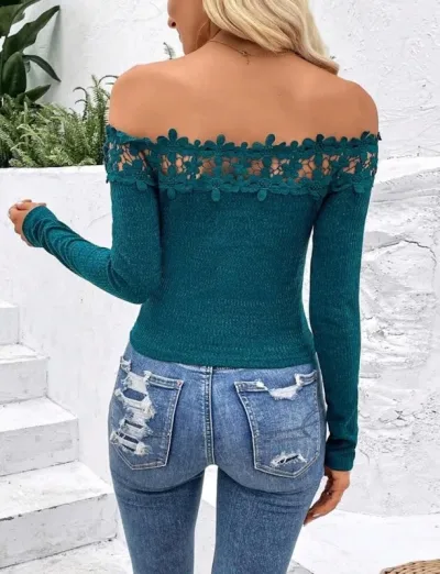 Blusa para dama verde esmeralda