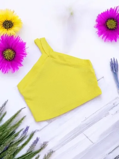 Blusa para niña color amarillo