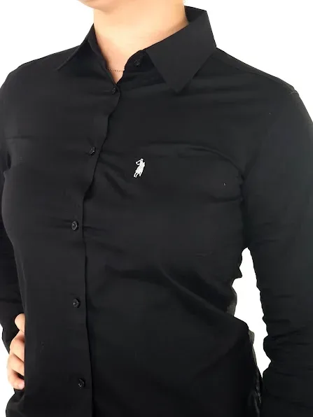 Camisa Cambridge Polo Club para dama color negro