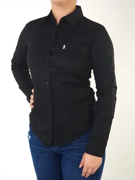 Camisa Cambridge Polo Club para dama color negro