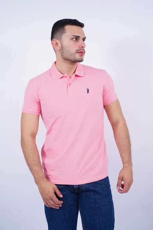 Camiseta Cambrige Polo Club para caballero color rosa