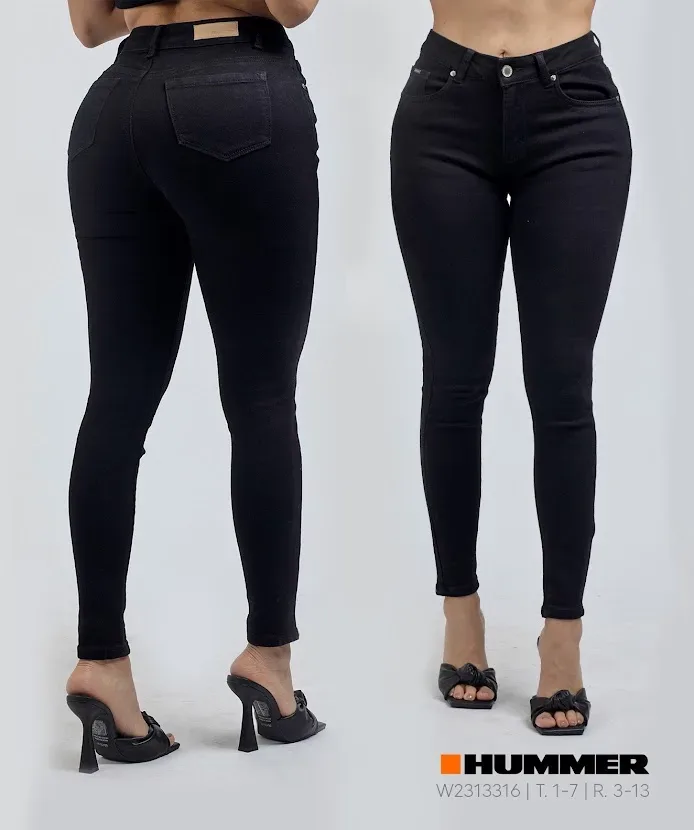 Jeans Hummer para dama  color negro w2313316