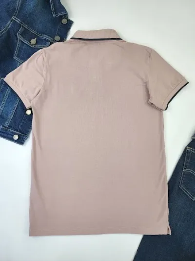 Camiseta Cambrige Polo Club para caballero color palo rosa oscuro.