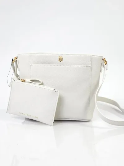 Bolso Tommy Hilfiger para dama color blanco