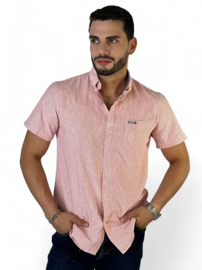Camisa Hummer para caballero BS03-OR-RD
