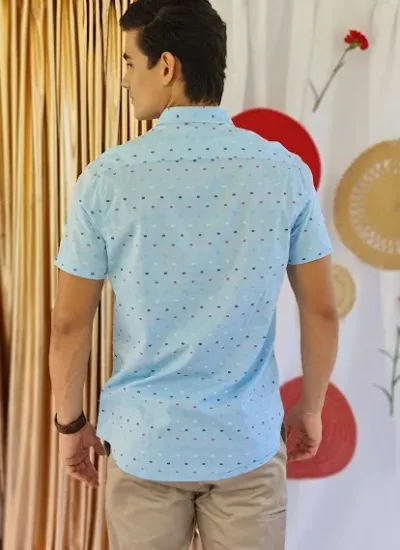 Camisa Indigo para caballero color celeste