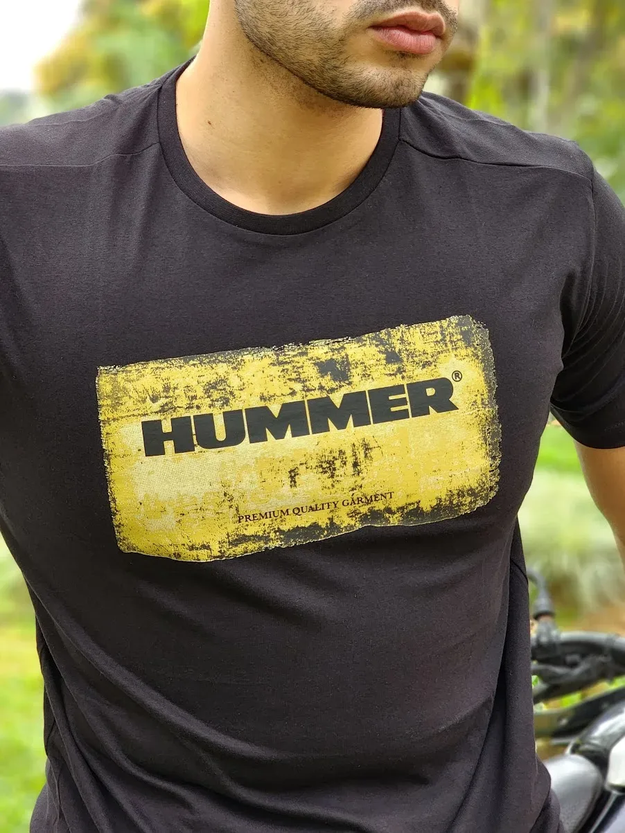 Camiseta Hummer para caballero color negro