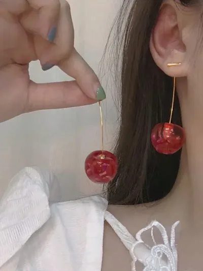 Aretes cereza - Fantasia Fina