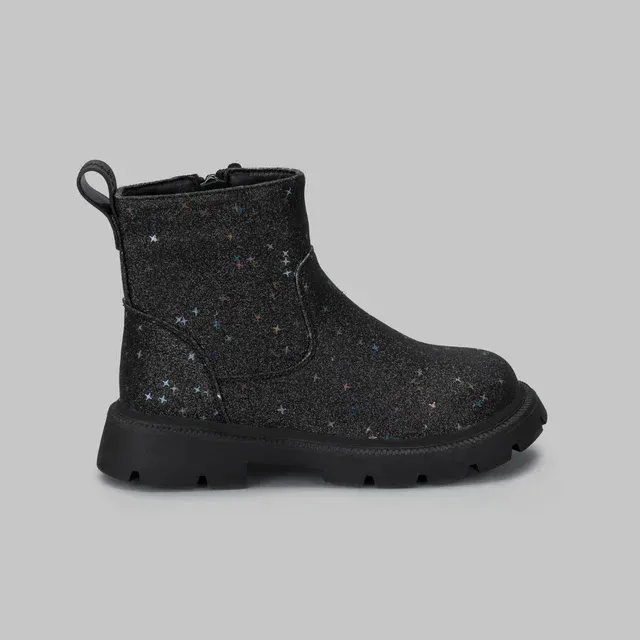 Botines Coral Yoko Black  Glitter para dama
