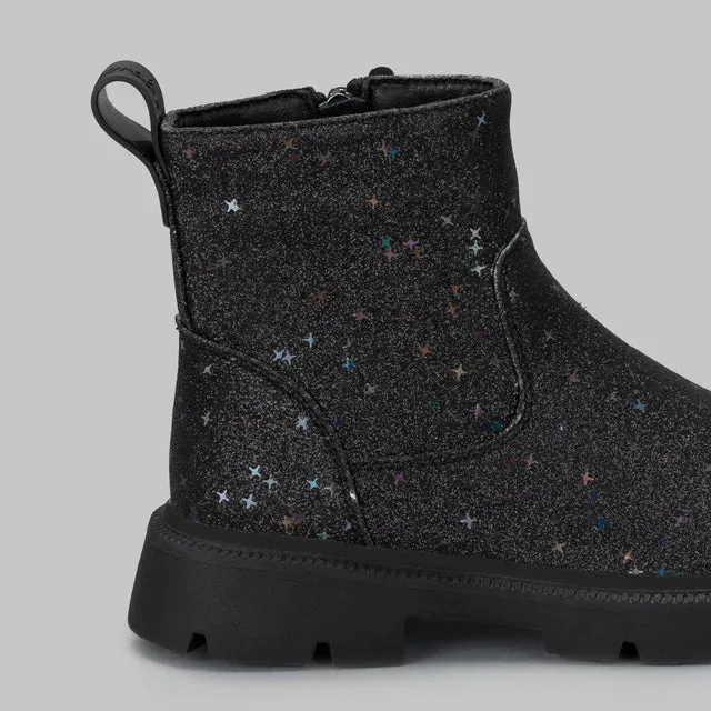 Botines Coral Yoko Black  Glitter para dama
