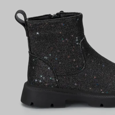 Botines Coral Yoko Black  Glitter para dama
