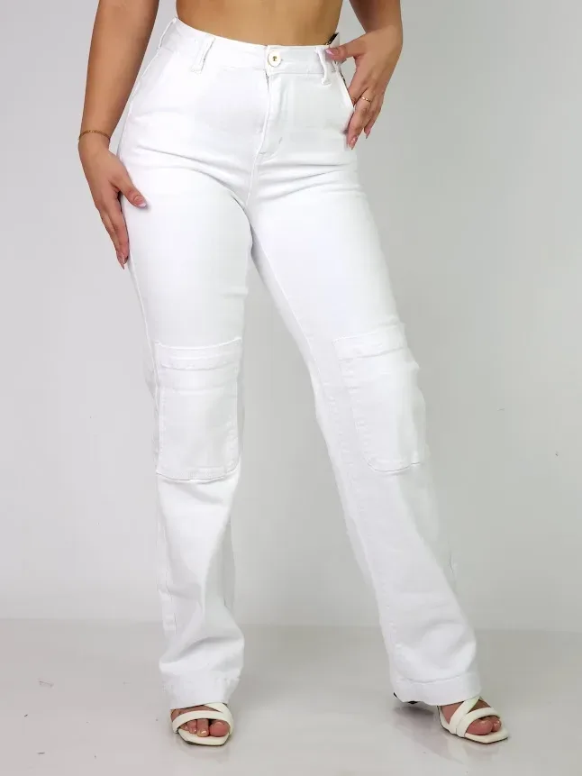Pantalón para dama color blanco