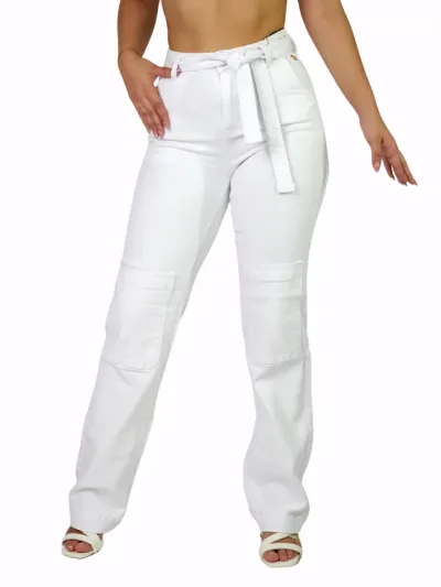 Pantalón para dama color blanco