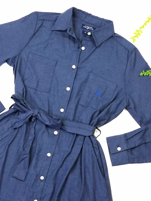 Vestido Cambridge Polo Club para dama color azul