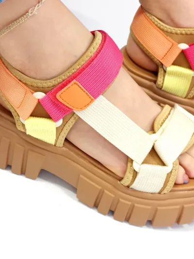 Sandalias Coral  Percy 3 Sunset Tex para dama
