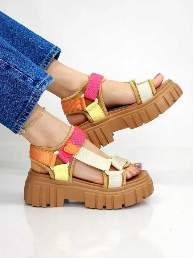 Sandalias Coral  Percy 3 Sunset Tex para dama