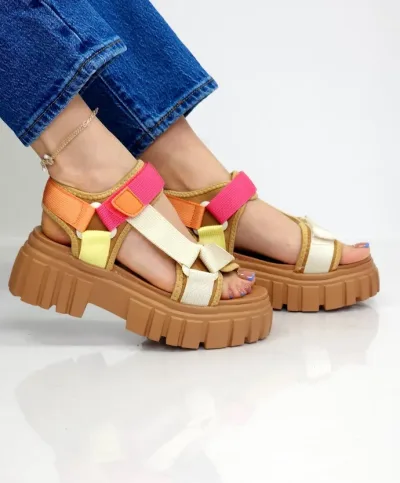 Sandalias Coral  Percy 3 Sunset Tex para dama