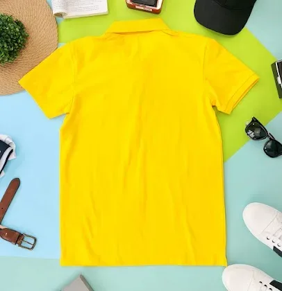Camiseta Cambridge Polo Club para caballero color amarillo PC-02537