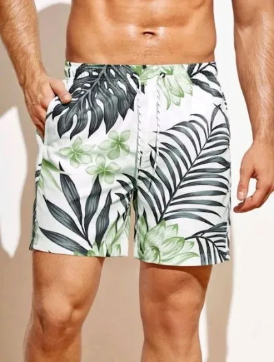 Bañador para caballero diseño tropical
