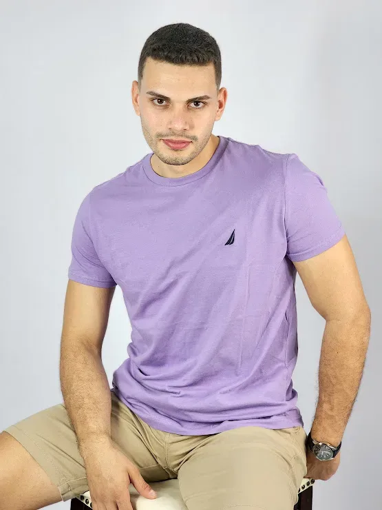 Camiseta Nautica para caballero color morado