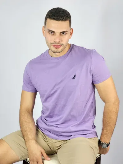 Camiseta Nautica para caballero color morado