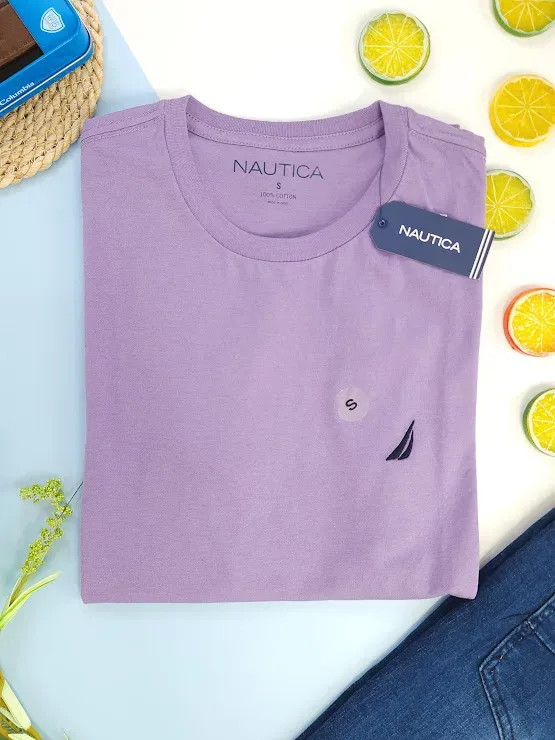 Camiseta Nautica para caballero color morado