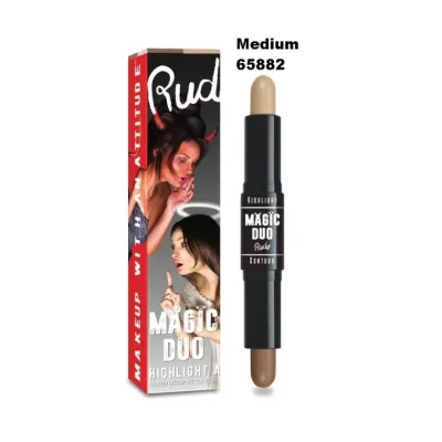 Iluminador y contorno RUDE para dama tono MEDIUM