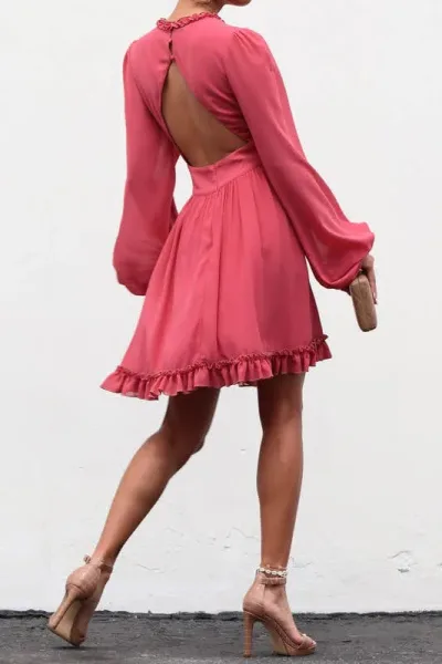 Vestido para dama con vuelitos