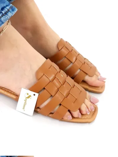 Sandalias Septima para dama color camel STORW-8
