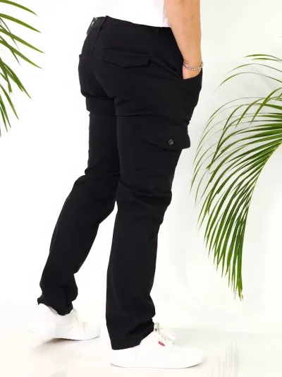 Pantalón Cargo Hummer color negro BS14-CG-BK
